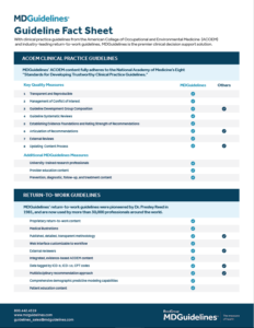 MDGuidelines Fact Sheet